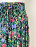 Vintage Floral Midi Skirt