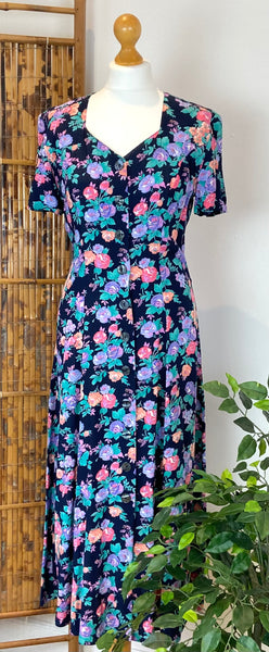 Vintage Floral Day Dress