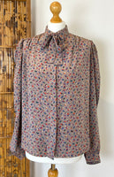 Vintage Tie Neck Blouse