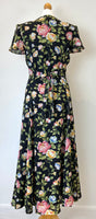 Vintage Floral Midi Dress